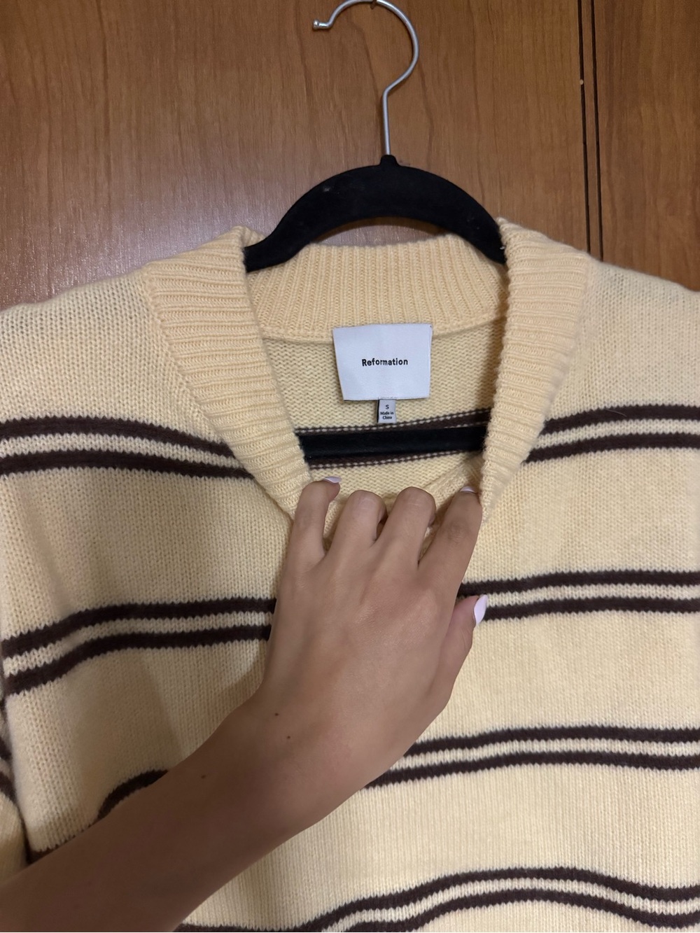 Reformation Cove Cashmere Oversized Crew - Picture 3 of 4